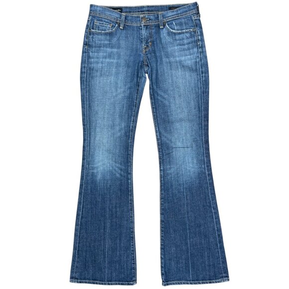 Women's CITIZENS OF HUMANITY Ingrid #002 Stretch Low Waist Flare Jeans | Size 29 - Picture 3 of 13